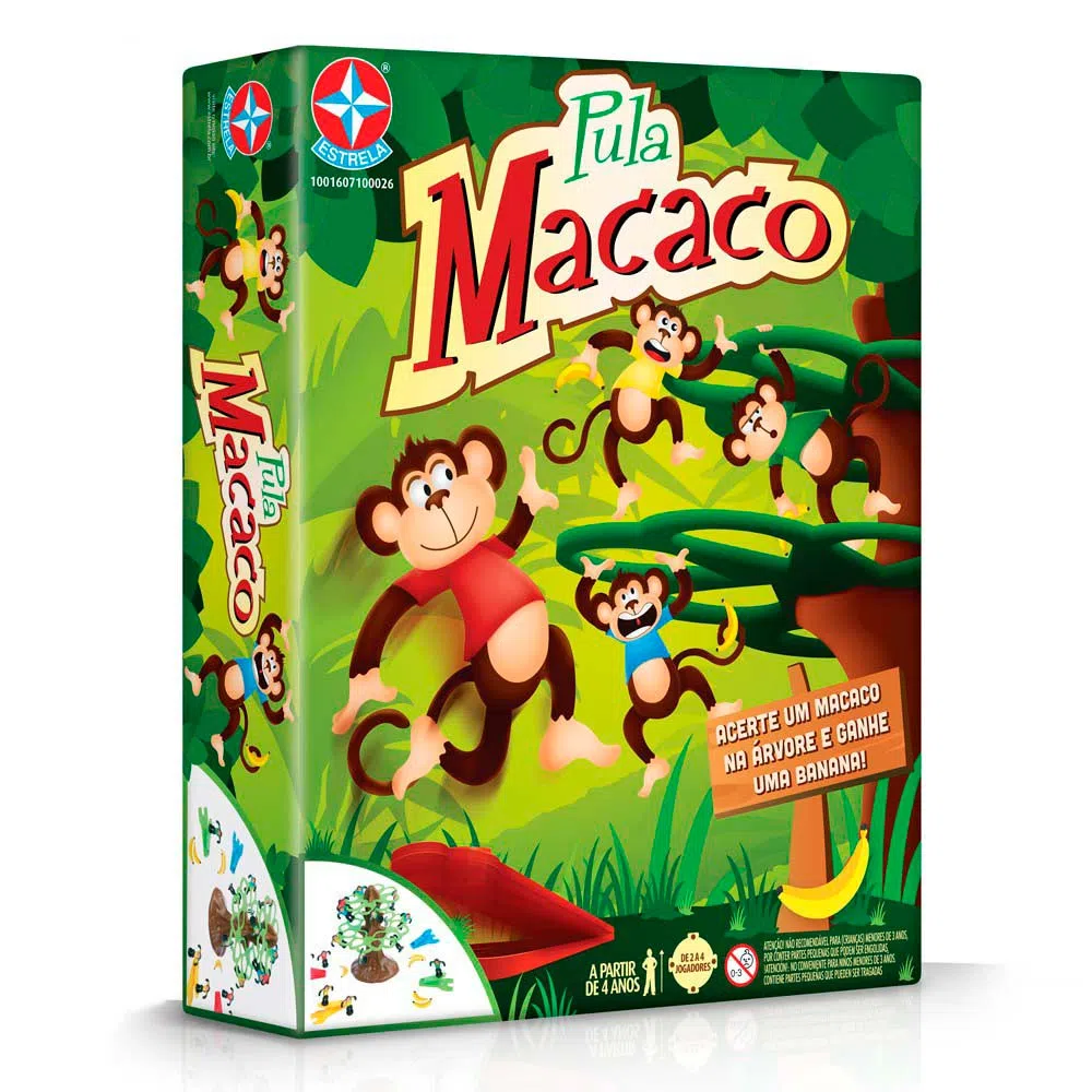 Jogo Pula Macaco - Estrela - Loja de Brinquedos - Pulo do Gato em